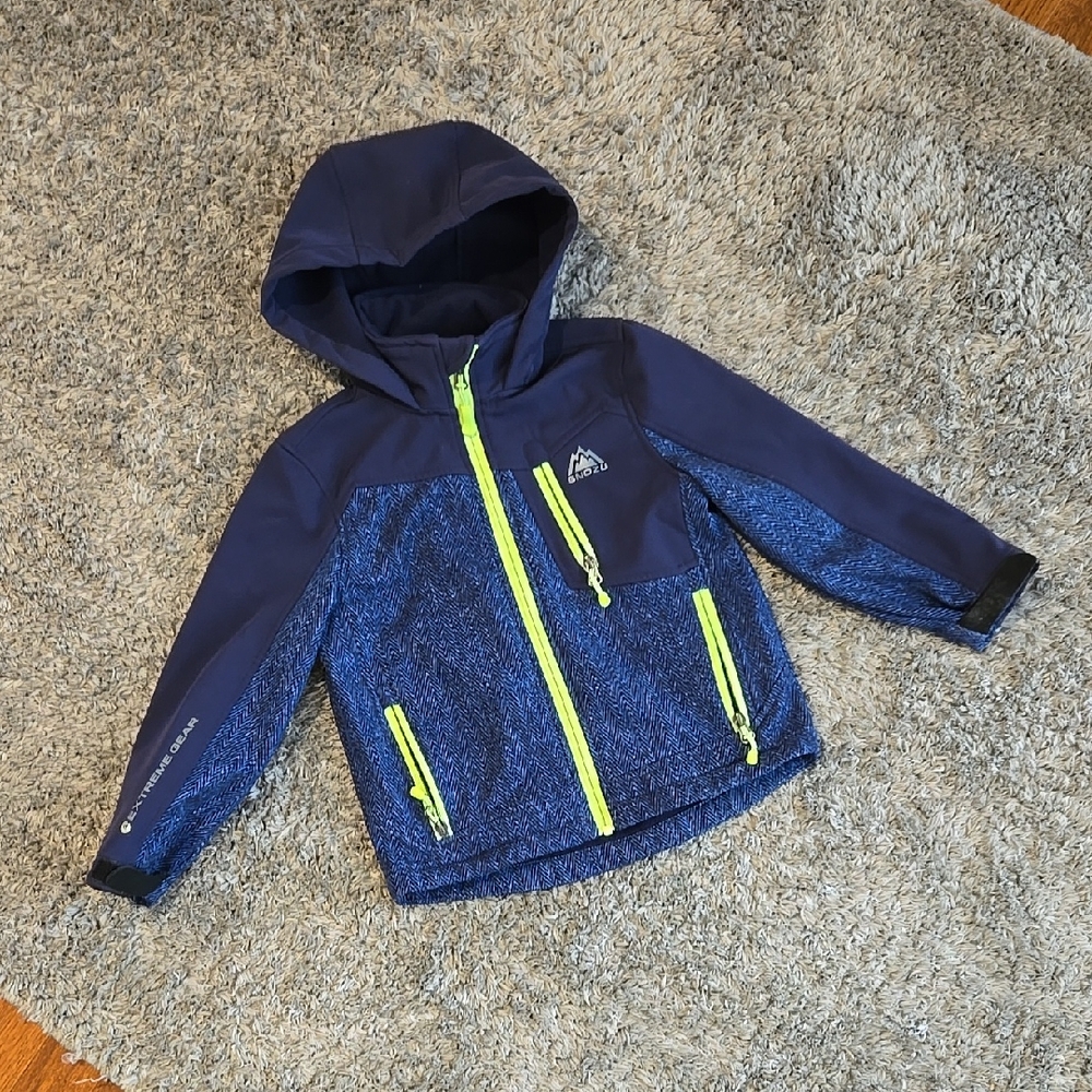 Snozu Blue & Neon Shell Jacket
